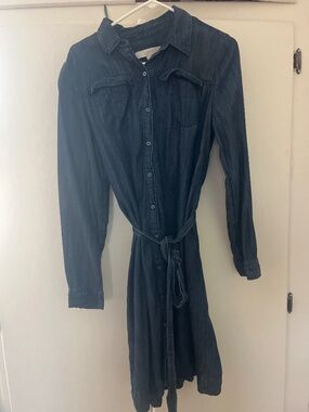 Chambray shirt dress